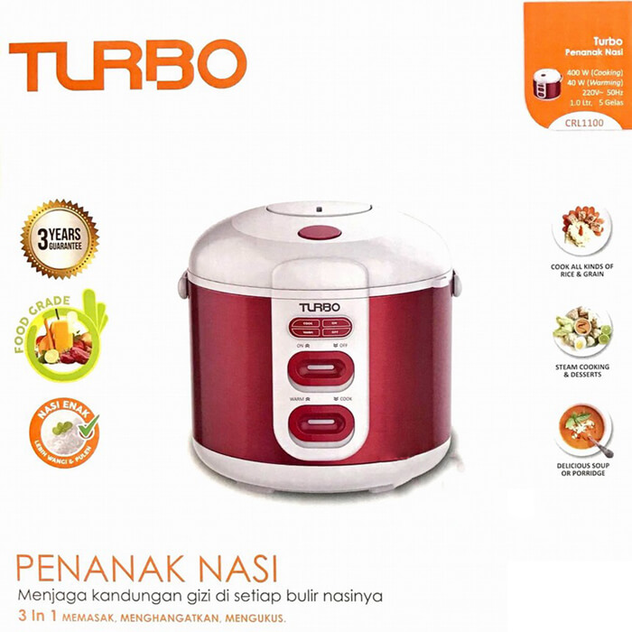 Turbo Rice Cooker Crl Cokelat Masaro